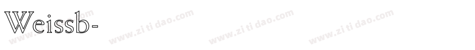Weissb字体转换