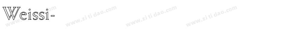Weissi字体转换