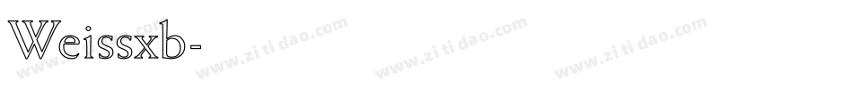 Weissxb字体转换