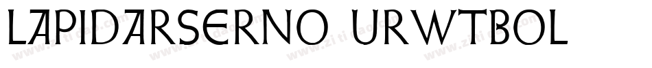 LapidarSerNo2URWTBol字体转换