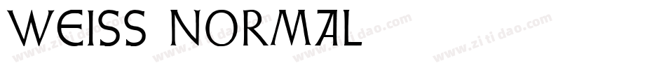 Weiss-Normal字体转换