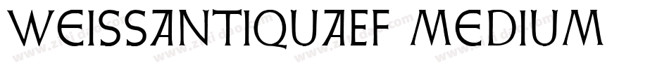WeissAntiquaEF-Medium字体转换