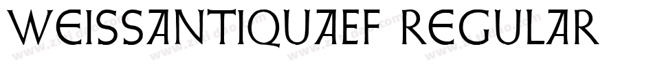 WeissAntiquaEF-Regular字体转换