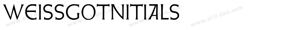 WeissGotnitials字体转换