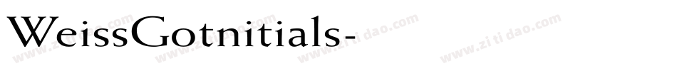 WeissGotnitials字体转换