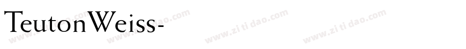 TeutonWeiss字体转换