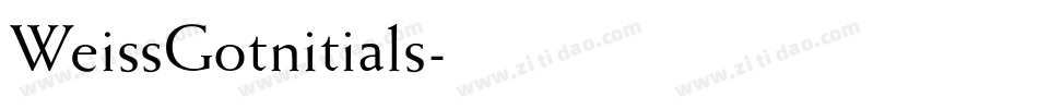 WeissGotnitials字体转换