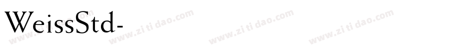 WeissStd字体转换