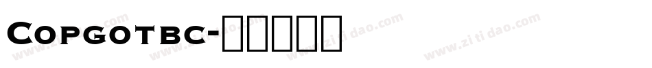 Copgotbc字体转换