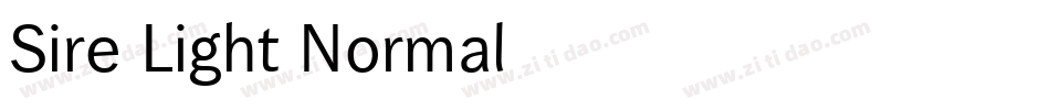 Sire_Light-Normal字体转换