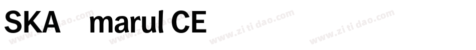 SKA_75_marul_CE字体转换