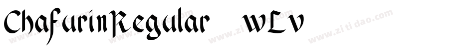 ChafurinRegular-2wLv字体转换