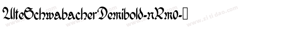 AlteSchwabacherDemibold-nRm0字体转换