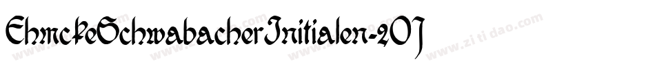 EhmckeSchwabacherInitialen-2OJ3字体转换