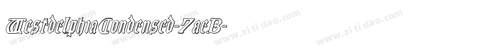 WestdelphiaCondensed-7aeB字体转换 WestdelphiaCondensed-7aeB字体转换