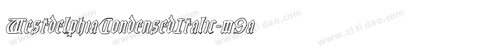 WestdelphiaCondensedItalic-m9a2字体转换