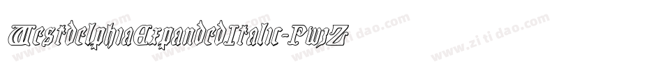 WestdelphiaExpandedItalic-PwzZ字体转换