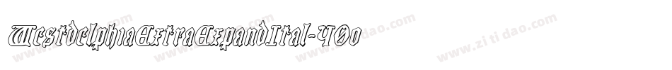 WestdelphiaExtraExpandItal-40oW字体转换