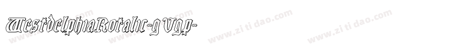 WestdelphiaRotalic-gVgp字体转换