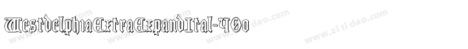 WestdelphiaExtraExpandItal-40oW字体转换