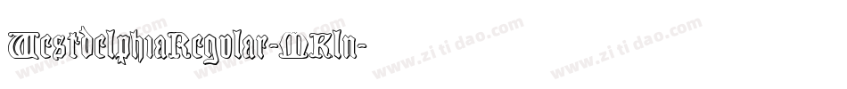 WestdelphiaRegular-MKln字体转换 WestdelphiaRegular-MKln字体转换