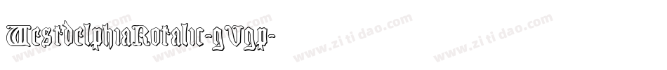 WestdelphiaRotalic-gVgp字体转换