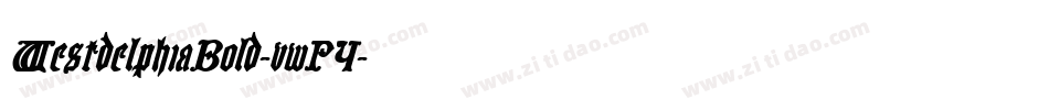 WestdelphiaBold-vwP4字体转换 WestdelphiaBold-vwP4字体转换