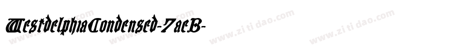 WestdelphiaCondensed-7aeB字体转换 WestdelphiaCondensed-7aeB字体转换