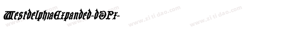 WestdelphiaExpanded-dDPx字体转换