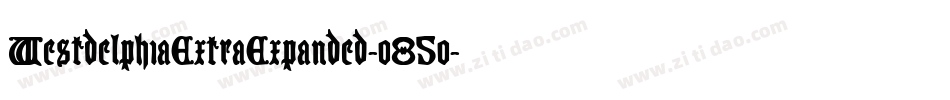 WestdelphiaExtraExpanded-o85o字体转换