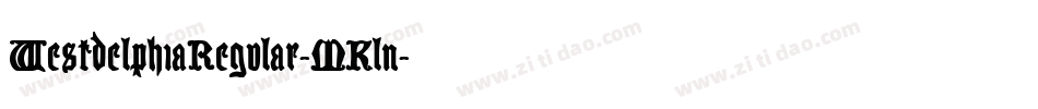 WestdelphiaRegular-MKln字体转换 WestdelphiaRegular-MKln字体转换