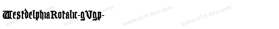 WestdelphiaRotalic-gVgp字体转换
