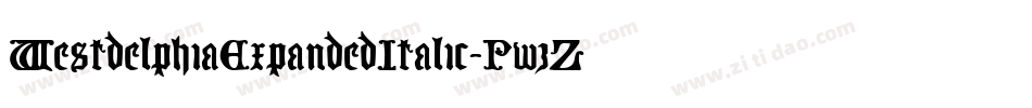 WestdelphiaExpandedItalic-PwzZ字体转换
