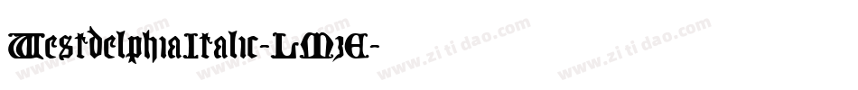 WestdelphiaItalic-LMzE字体转换