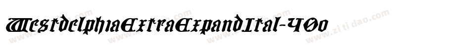 WestdelphiaExtraExpandItal-40oW字体转换