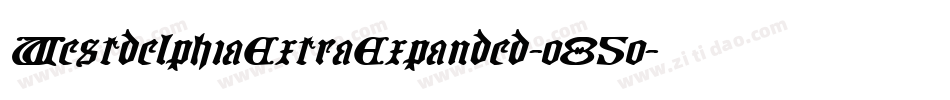 WestdelphiaExtraExpanded-o85o字体转换
