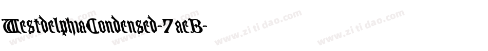 WestdelphiaCondensed-7aeB字体转换 WestdelphiaCondensed-7aeB字体转换