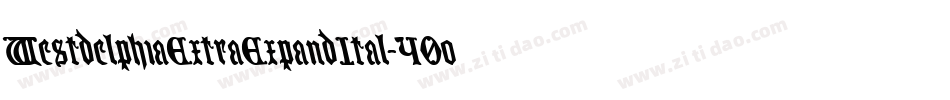 WestdelphiaExtraExpandItal-40oW字体转换
