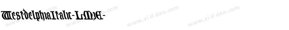 WestdelphiaItalic-LMzE字体转换
