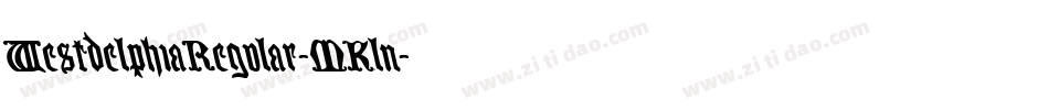 WestdelphiaRegular-MKln字体转换 WestdelphiaRegular-MKln字体转换