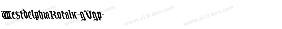 WestdelphiaRotalic-gVgp字体转换