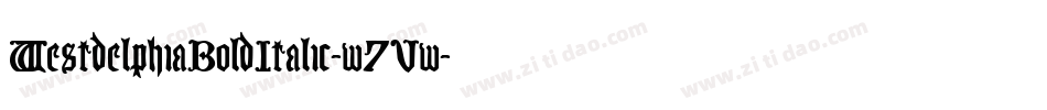 WestdelphiaBoldItalic-w7Vw字体转换
