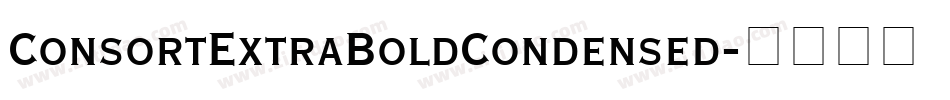 ConsortExtraBoldCondensed字体转换
