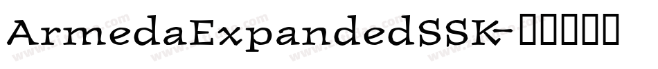 ArmedaExpandedSSK字体转换