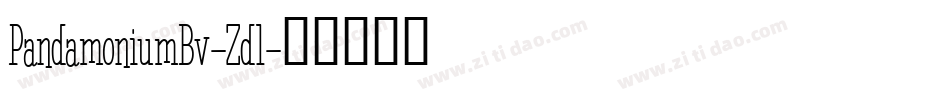 PandamoniumBv-Zdl字体转换