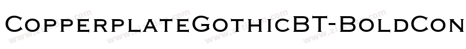 CopperplateGothicBT-BoldCond字体转换