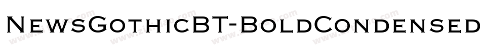NewsGothicBT-BoldCondensed字体转换