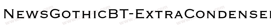 NewsGothicBT-ExtraCondensed字体转换