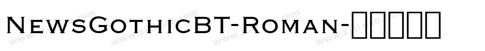 NewsGothicBT-Roman字体转换