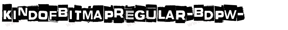 KindOfBitmapRegular-Bdpw字体转换